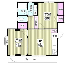 シャトー新所沢の物件間取画像